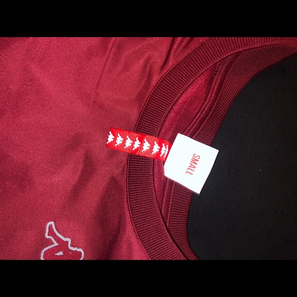 UNISEX Burgundy Long sleeve Kappa shirt/sweatshirt - Picture 2 of 4